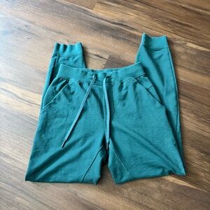 Lululemon Mens City Sweat Jogger Green Jasper Stretch French Terry Activewear